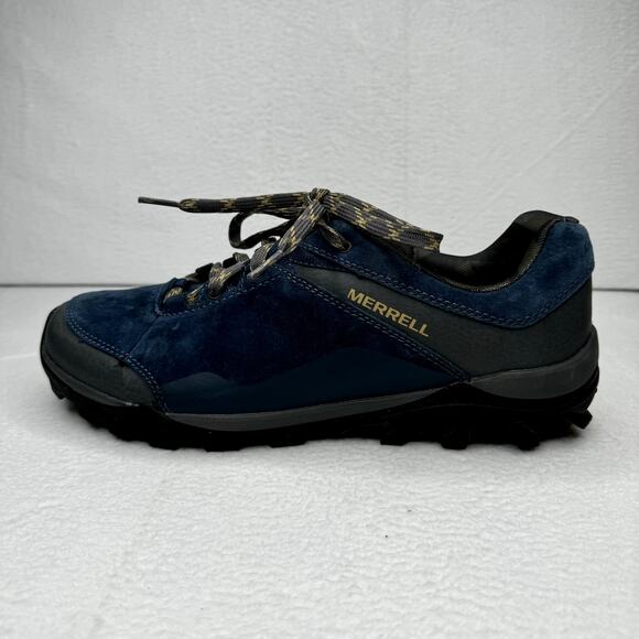 Merrell Fraxion Low Waterproof Hiking Shoes Men's Size 9 Navy - Picture 5 of 9